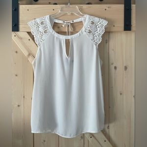 Express Embroided Lace Top Size Large